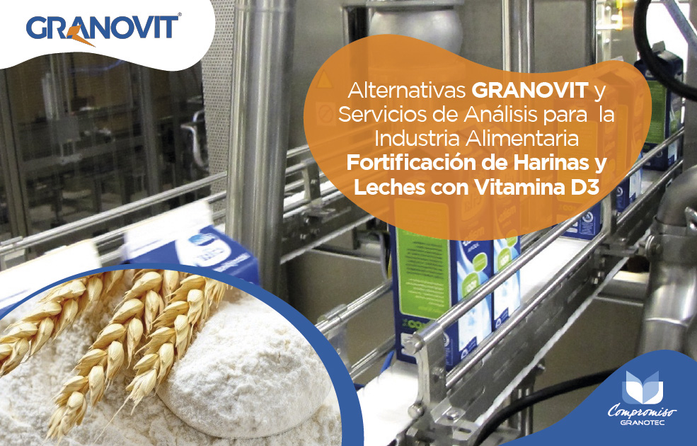 Alternativas GRANOVIT y Servicios de Análisis para la Industria Alimentaria para la Fortificación de Harinas y Leches con Vitamina D3
